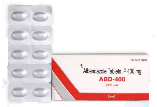 구충제 알벤다졸  ZENTEL 400mg 100정