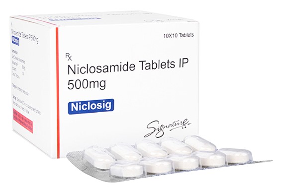 니클로사마이드 500mg    niclobest 500  100정  / niclosig 500 mg 100정