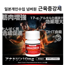 근육증강제 아나드린 10mg 60정