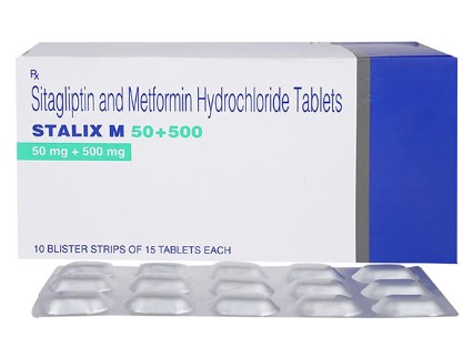 ★자누메트 제네릭★  시타글립틴(50mg) + 메트포르민(500mg)  Stalix M  50+500 150정  대용량