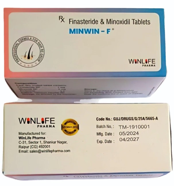 최신상   MINWIN-F 100정  미녹시딜 5mg + 피나스테리드 1mg  혼합형