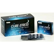 수면유도제 멜라토닌 Cure-stress 10 mg 100 소프트 캡슐