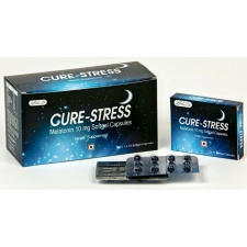 수면유도제 멜라토닌 Cure-stress 10 mg 100 소프트 캡슐