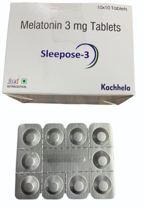 수면유도제 멜라토닌 3mg  meloset 100정