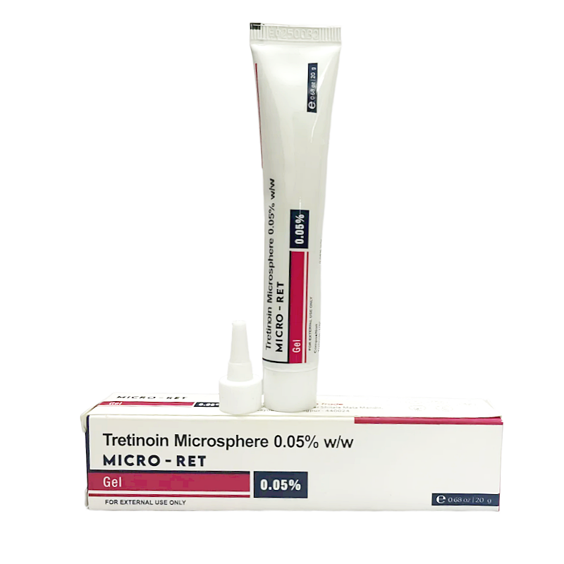 영국 수출용  Micro-Ret Gel  0.025%, 0.05%, 0.1%  20g   3개, 6개 , 12개 set 유통기한 2028년 1월