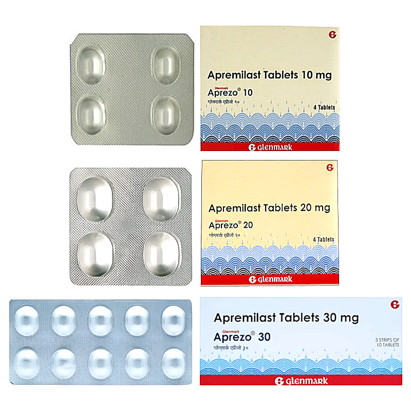 [다국적제약회사 Glenmark] Aprezo 스타트 패키지(10+20) + Aprezo 30  60정