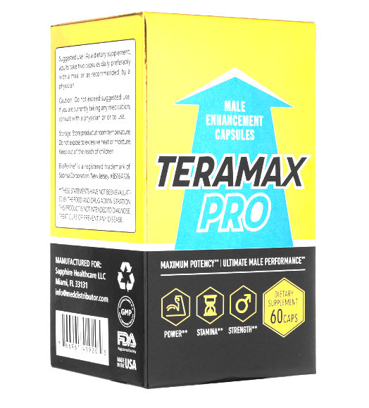 [남성 활력과 성기능 동시 강화] Teramax Pro 60캡슐