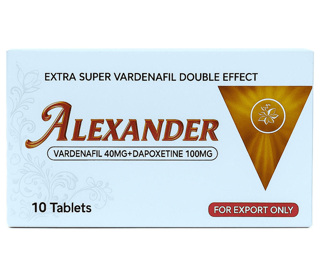조루방지+바데나필 최강조합  Alexander (Vardenafil 40mg + Dapoxetine 100mg) 30정 /100정