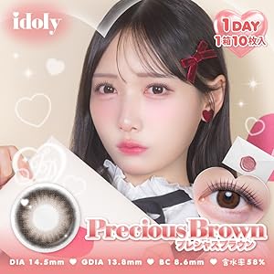 컬러렌즈 idoly 아이돌리 10개입 【4개 세트】