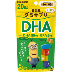 UHA 구미새플리 키즈 DHA 귤·레몬 맛 20일분 100정 【2개 세트】