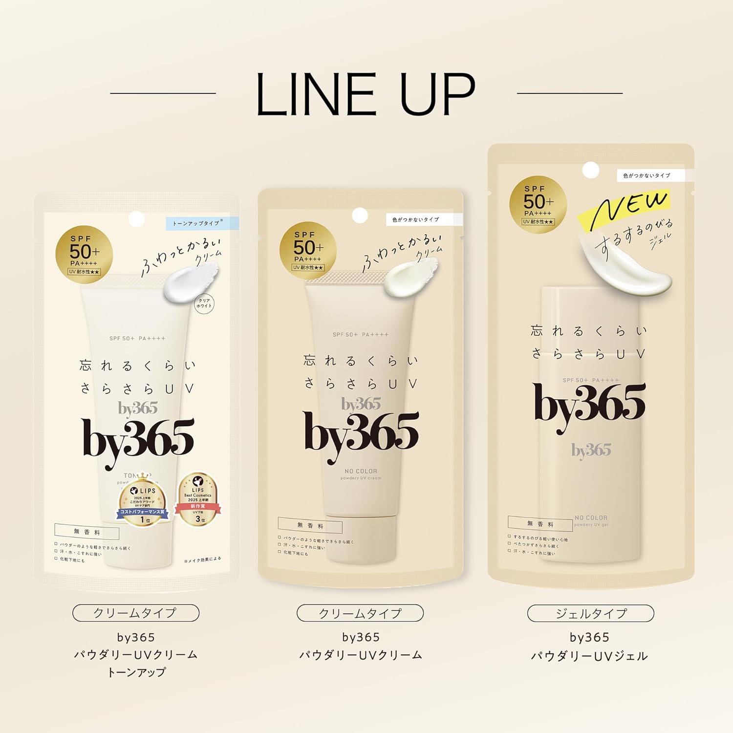 나리스업 by365 파우더리 UV 크림 a 톤업 무향료 60g 자외선차단제 【2개 세트】