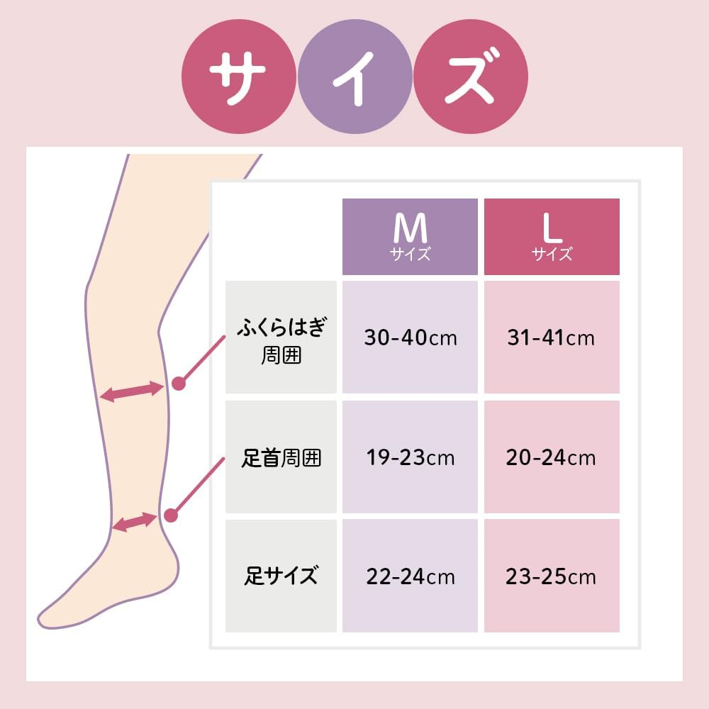 베이비 고릴라의 압착(ベビーゴリラのひとつかみ) 착압 착용 양말 종아리용 L사이즈